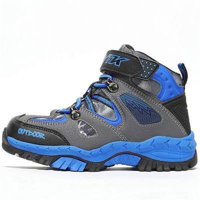 Kids Boys Girls Waterproof Hiking Boots High Top Leather Snow Shoes Fashion Winter Sneakers