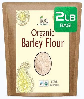Jiva Organic Barley Flour 2 Pound - All Natural & Raw - Product of India