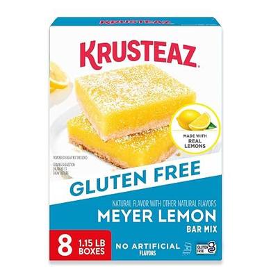 Krusteaz Gluten Free Meyer Lemon Bar Mix, 18.42 oz Box (Pack of 8)