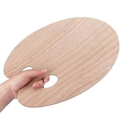 Tamaki Wooden Paint Palette Paint Tray Palettes for Acrylic, Painting Palette Art Pallet for Painting, Thumb Holder Trays for Artist, 1 PCS