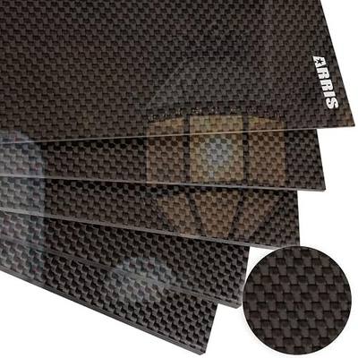 ARRIS 3K Carbon Fiber Sheet 200X300X6.0MM Plain Glossy Plate | High strength 3K carbon fiber panel, lightweight and easy to cut for custom modifications.