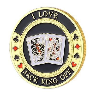 LuluCircle Poker Guard, Weights for Poker, Poker Gifts for Men, Poker Card Protector, Poker Accessories, Coin Collectibles, Poker Chips Coin with Plastic Case