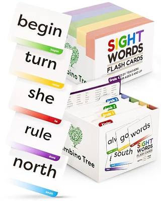 Sight Words Flash Cards Kindergarten to 4th Grade - 600 Words from Dolch's and Fry's Lists with 18 Mini Games