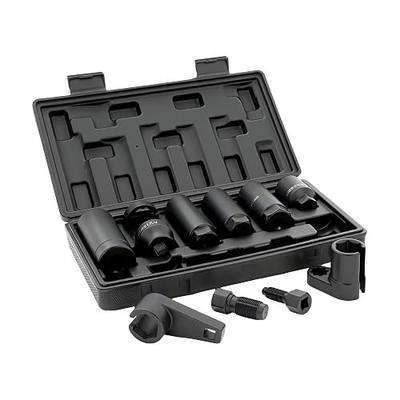 10PCS Oxygen Sensor Socket O2 Removal and Installation Universal Puller and Removal Tool Includes Thread Chasers, Oxygen Sensor Sockets, an Injector Socket and Oil Sending Unit Sockets
