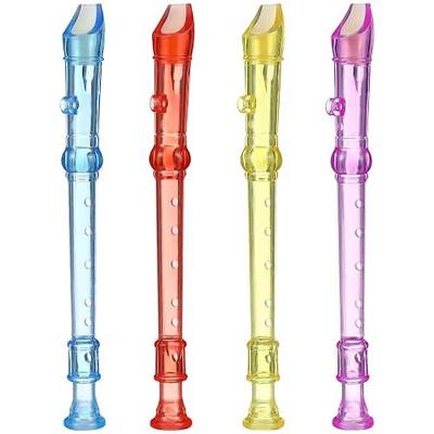12 Pcs Plastic Recorder 6 Hole Mini Orchestra Musical, Music Recorder Instrument for Student, Music Flutes for Beginner Plastic Soprano Recorder, Random Color | Toddler Music Enlightenment Toys for School Classroom Rewards, Birthday Party Favors
