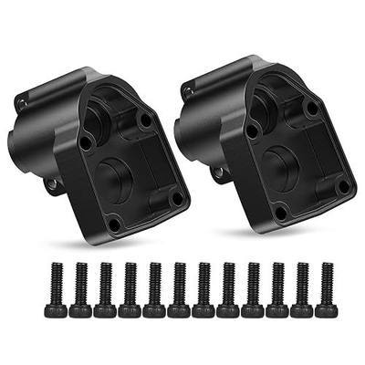 Rear Portal Axle Housing Upgrade Part Set for UTB18 1/18 RC Crawler Car | Made of Brass, High Precision CNC Machined, Durable Upgrade Black