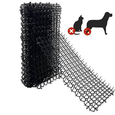 Fhiny 8"×16" Cat Deterrent Mat,12 Pack Cat Scat Mat with Spike Cat Repellent for Kitten Coverage Digging Deterrent Training Network for Animals (12 Pack/8"×16")