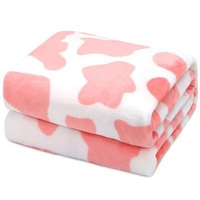 Pink Throw Blanket, Soft Plush Flannel Fleece Blanket for Couch Bed Sofa, Cute Pink Room Decor Gifts for Teen Pre Girls, Gift for Teen Girls, Girls & Women, Girly Cute Birthday Gifts, 40x50 Inch