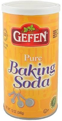 Gefen Pure Baking Soda, 12oz | In Resealable Container, 100% Sodium Bicarbonate