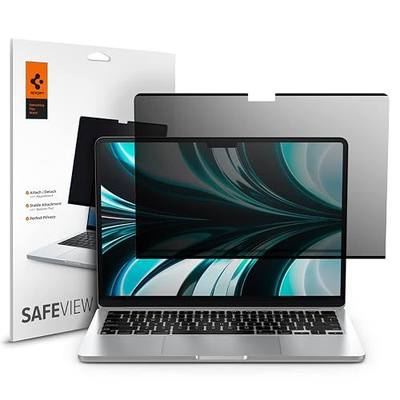 Spigen SafeView Screen Protector for MacBook Air 13" M2-M5 (2022-2026) | Privacy filter blocks side-angle views, anti-glare, easy install, magnetic attachment, precise cutouts and webcam clearance
