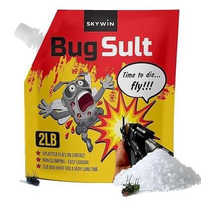Skywin Fly Device Refill Salt – 2 lbs - 1 Pack | Large Grain Salt with Anti-Caking Formula, Easy-Pour Spout for Fast Refills (Refill Only – Device Sold Separately)