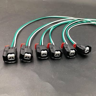 Huayicarbpart 6pcs Compatible with Dodge Jeep Jeep Wrangler JK TJ Fuel Injector Alternator ABS Connector Wiring Repair Harness Plug Pigtail EV6