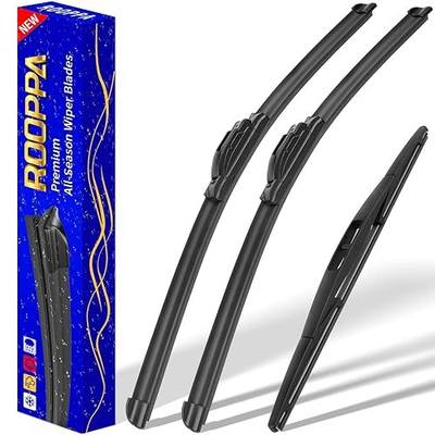 3 wipers Replacement for 2016-2021 2022 Honda Pilot, Windshield Wiper Blades Original Equipment Replacement - 26"/24"/14" (Set of 3) U/J HOOK