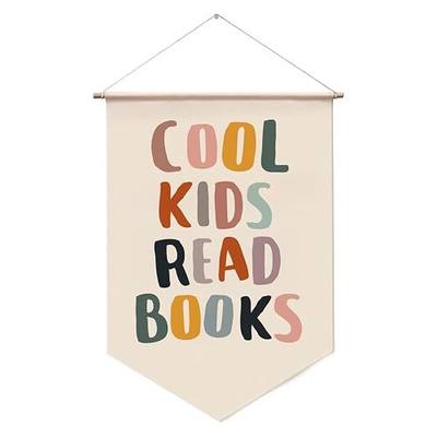 Reading Banner for Classroom Wall Decor, Cool Kids Read Books Sign, Book Nook Wall Hanging, Library Sign, Playroom Wall Art for Teachers Students