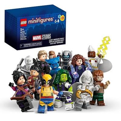 Lego Minifigures Marvel Series 2 6 Pack 66735 Mystery Blind Box, Surprise Collectible Characters for Role Play or to Add to a Minifigure or Marvel Collection, A Gift for Disney and Marvel Fans