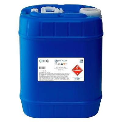 Lab Alley Ethanol 200 Proof (100%) Denatured with Heptane, Extraction Grade Solvent, Kosher & Halal Certified, Made in USA, 5 Gallons