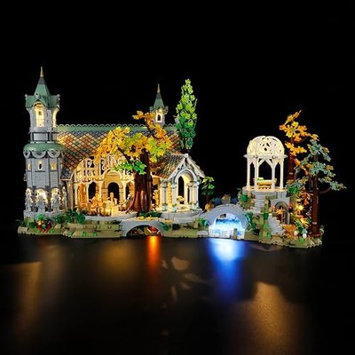 YEABRICKS LED Light for Lego-10316 Lord of the Rings THE Lord of THE Rings: Rivendell Building Blocks Model (Lego Set NOT Included) | Beginner-Friendly DIY LED Light Kit for Lego 10316, Ideal Home Decor & Birthday Gift for Fans (Model Not Included)