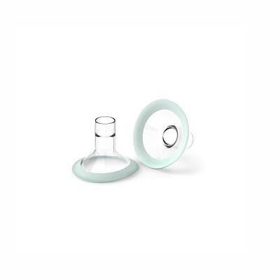 Zomee Flex Breast Nipple Shield Latch Assistance Inverted or Flat- Comfortable & Soft for Easy Pumping Use for Z1 Z2 Breast Pump (Multiple 2 Pack Sizes) (15mm)