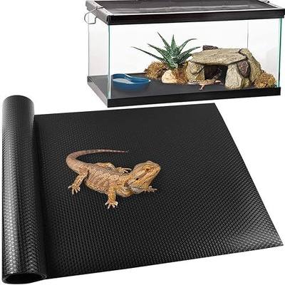 Reptile Carpet, Reptile Mat, Bearded Dragon, Leopard Gecko Substrate,Bearded Dragon Tank Flooring, Snake,Tortoise Bedding, Bearded Dragon Tank Accessories (18"X 79", 1 PCS Thicker Mat)