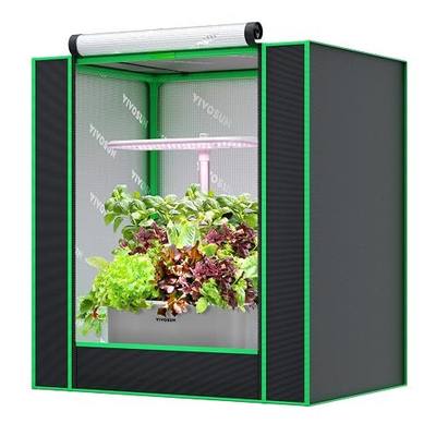 VIVOSUN Small Grow Tent for Aerogarden 20"x14"x21" Mylar Tent | Sealed Bottom Design, Mesh Ventilation Window, Highly Reflective Mylar Interior
