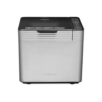Cuisinart Bread Maker Machine, 16 Menu Programs, Stainless Steel, 2-Lb Loaf | CBK-210, bread machine with 16 menu options, 3 loaf sizes up to 2 lbs, 3 crust colors, convection baking & measuring cup hook