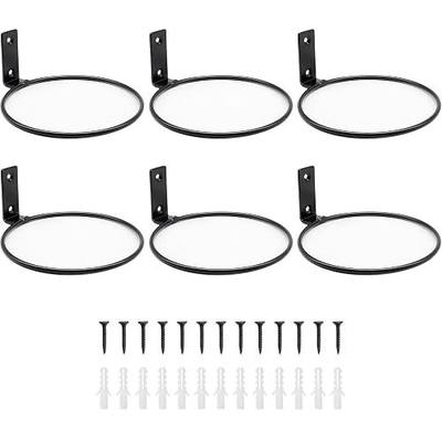 6 Pack 8 Inch Wall Flower Pot Holder Ring Plant Hanger, Metal Planter Hooks Wall Mounted Bracket Heavy Duty for Outdoor Indoor