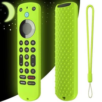 Silicone Cover for Voice Remote Pro 2022, Silicone Case Cover for Voice Remote Pro 2022 with Lanyard (Glow Green)