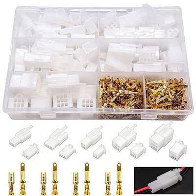432pcs Automotive Electrical Wire Connectors Kit 2.8mm 2 3 4 6 9 Pin Automotive Electrical Wire Male Female Socket Plug and Pin Header Crimp Wire Terminals Connector Assortment Kit
