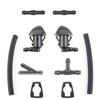 Windshield Washer Nozzles Kit Compatible with 2009 2010 2011 2014 2015 Honda Pilot Washer Jet and Fluid Hose with Connector 76810SZAA01ZA