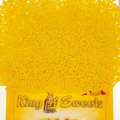 Bananarama Banana Shaped Candy XL 5 Pounds Bulk Candy Pack Yellow Candy Giant Candy in a King of Sweets Bag