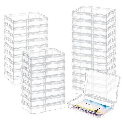 Geelin 30 Pcs Clear Photo Storage Boxes for 4" x 6" Pictures Transparent Photo Case Plastic Photo Organizers and Storage Photo Storage Containers Photo Keeper for Photo Picture Card, 6.7 x 4.7 x 1.2''