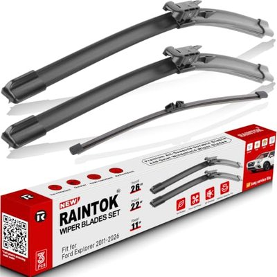 3 Pack Windshield Wiper Blades Replacement for Ford Escape 2013-2018 2019