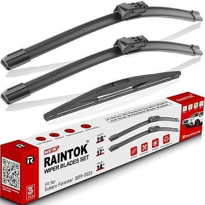 Windshield Wiper Blades Replacement for Subaru Forester 2019 2020 2021 2022 2023 2024 Original Factory Quality Front Rear Wipers Blade Set for My Car - 26" 17" 14" (Pack of 3)