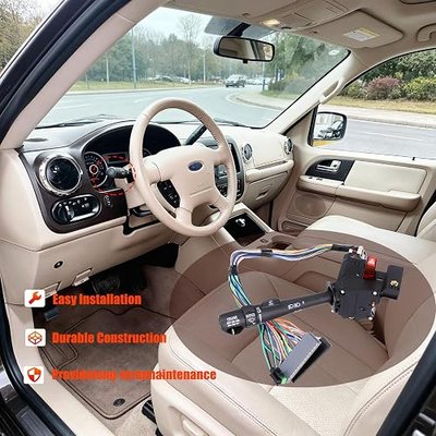26100839 Turn Signal Switch for 1999-2002 Chevy Silverado GMC Sierra | Fit for Tahoe Avalanche Suburban, Yukon, OE# 3441937, Multifunction Windshield Wiper, Washers, Hazard, Cruise Control