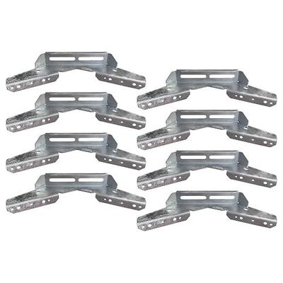 A.A 8 Pack Pontoon Wing Bunk Bracket for Boat Pontoon Bolster Trailer, V Wing Bracket
