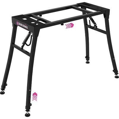 Liquid Stands Collapsible Piano Keyboard Stand - Adjustable and Portable Heavy Duty Music Stand for Kids & Adults - Fits 54-88 Key Electric Digital Pianos - Sturdy Musical Keyboard Table
