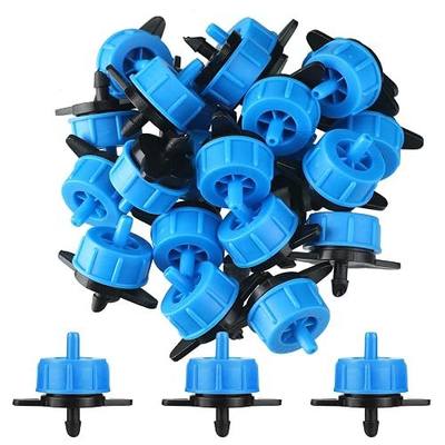 Didaey 50 Pcs 1/2 GPH Drip Irrigation Emitters Parts Water Tubing Irrigation Tubing Pressure Compensating Dripper Emitters System Drip Tip Constant Flow Heads Parts for Garden Watering Dripper