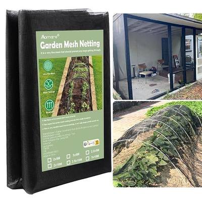Garden Mesh Netting, 6.6’ x 16.5’ Extra-Thick Mosquito Netting for Patio, Nano-Composite Bird Netting for Vegetables Plants Fruits Flowers Patios Balconies, Shading Rate 30%, Black