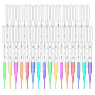 200PCS 3ml Disposable Plastic Transfer Pipettes, Calibrated Dropper for Essential Oils Deployment, Science Laboratory, DIY Art, LVG003