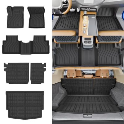 Rongtaod Floor Mats Compatible with 2021-2025 2026 Nissan Rogue Trunk Liner Cargo Mat Cargo Liner Back Seat Cover Protector 2024 Nissan Rogue Accessories (Floor Mats+Backrest Mats+Trunk Mat)
