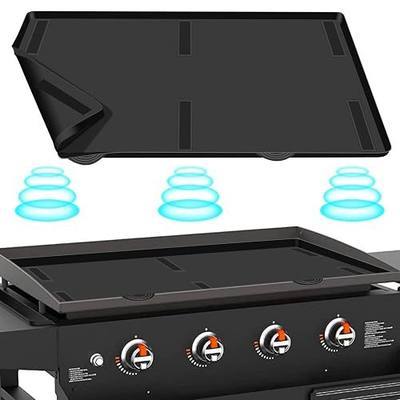36 inch Griddle Mat Silicone for Blackstone, Magnetic Protective Cover for Blackstone Mats Griddle Top Covers Protector Outdoor-Black