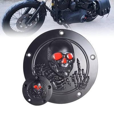 Goldfire Derby Timer Cover and Points Covers for Harley 1999-2014 Harley Twin Cam Touring Road King Electra Glide FLHR FLHX FXST Dyna
