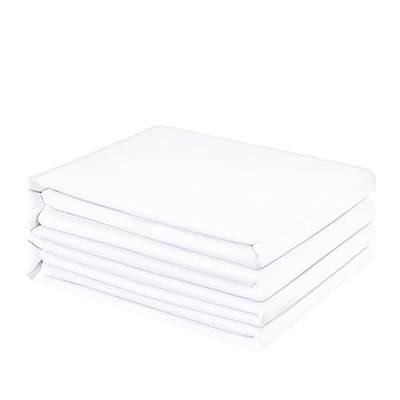 FreshCulture King Flat Sheets Only 2 Pack - Hotel Quality Flat Bed Sheets - Brushed Microfiber - Ultra Soft & Breathable - Wrinkle-Free - Easy Care - Flat Sheets Only King Size (White)