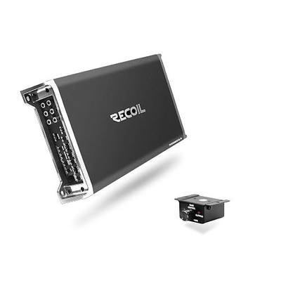 Recoil RED1800.5 Class-D Car Audio 5-Channel Amplifier 1800W Max Power | Mono 1 Ohm Stable Remote Bass Knob Included