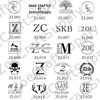 Custom Logo Interchangeable Leather Stamp, Makers Mark Stamps for Leather