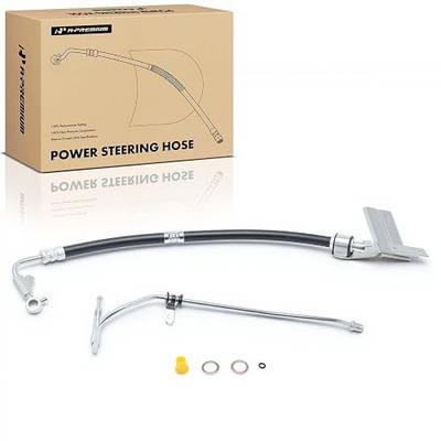 A-Premium Power Steering Pressure Hose Line Assembly Compatible with Nissan Frontier 2005-2018, Pathfinder 2005-2012, Xterra 2005-2015, 2.5L 4.0L, with O-ring & Washer, Pump To Rack