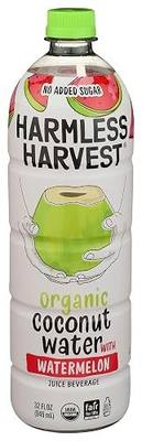 Harmless Harvest Organic Coconut Water With Watermelon, 32 oz
