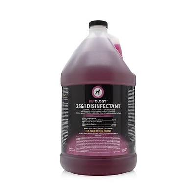 Petology 256:1 Pet Disinfectant, Deodorizer and Sanitizer, Cherry, 1 Gallon | Makes 256 Gallons; EPA Registered, Effective Against Parvo, Viruses, Bacteria, Kennel Odor Eliminator, Vet and Cage Cleaner