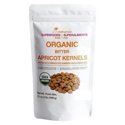 Bitter Apricot Kernels Organic Raw (2 LB) - USDA Organic Certified – Product of Turkey