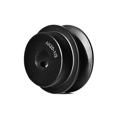 AK20-1/2 V-Belt Pulley, 2" OD 1/2 Inch Bore V-Belt Sheave, Single Groove, A Belt Section, Cast Iron, for V-Belt